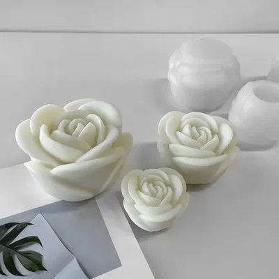 Molde rosa pétalos 3D