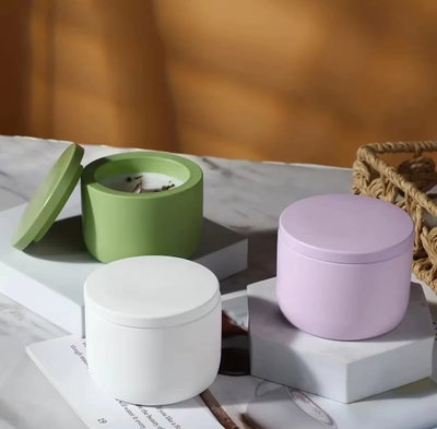 Molde de silicona Caja redonda con tapa