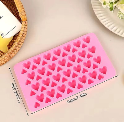 Molde de silicona Corazones mini 2 tamaños