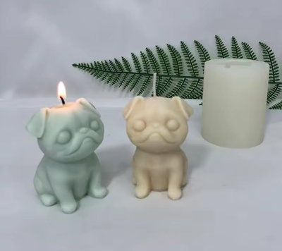 Molde de silicona Perro pug