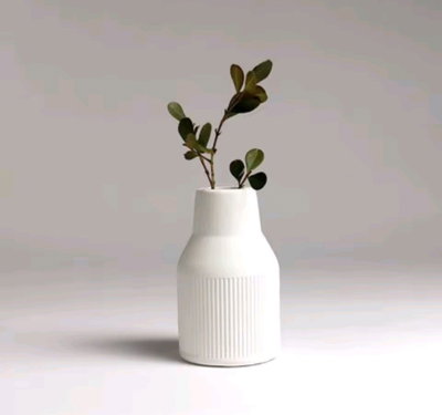 Molde de silicona Florero rayas alto