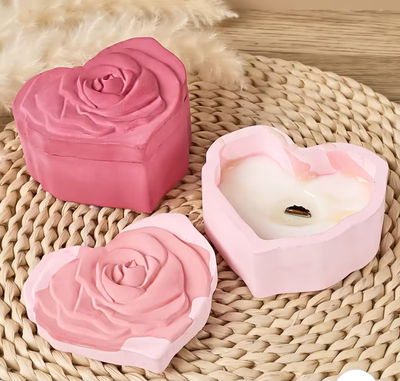 Molde de silicona Alhajero petalos de rosas