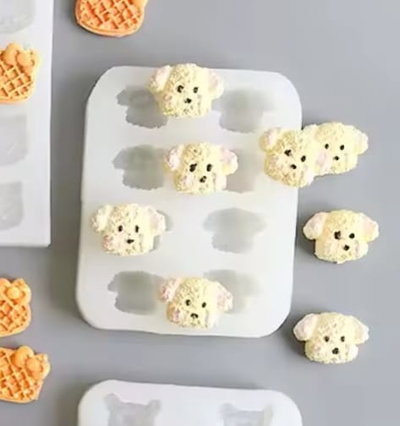 Molde de silicona Mini oso cookie