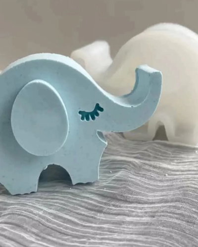 Molde de silicona Elefante plano bebe