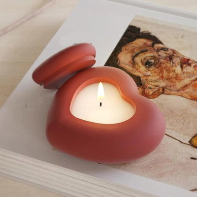 Molde de silicona Alhajero corazon con tapa