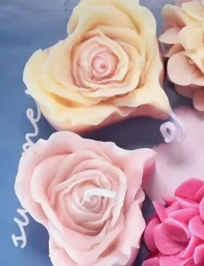 Molde de silicona Corazon con petalos
