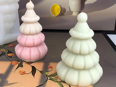 Molde de silicona Pino de navidad sombrero pompón