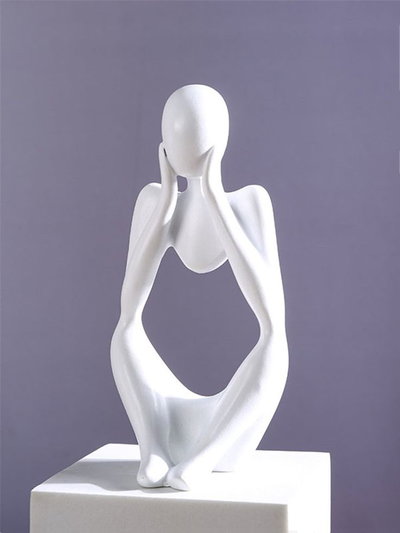 Molde de silicona Figura humana pensante 2