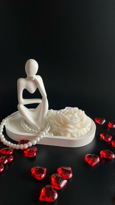 Molde de silicona Figura humana pensante 1