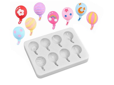 Molde Globos decorados x 8