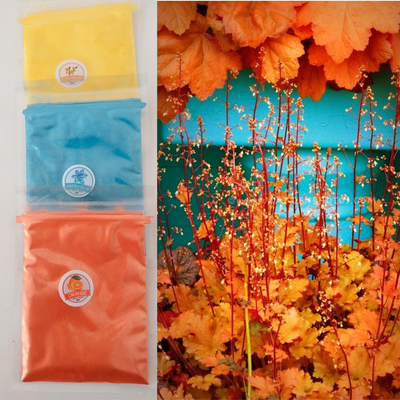 3  sobres polvo Mica "Otoño""