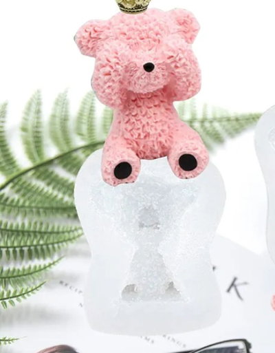 Molde de silicona Oso Teddy Ojos tapados