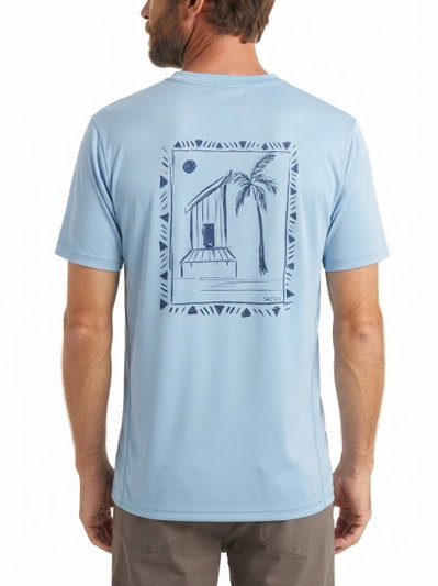 Remera LITE Hombre UV+50 (crystal blue)