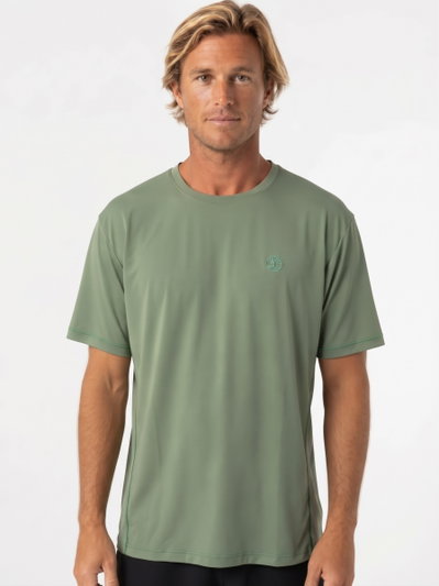 Remera LITE Hombre UV+50 (verde niebla)