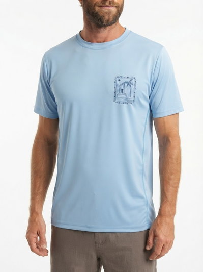 Remera LITE Hombre UV+50 (crystal blue)
