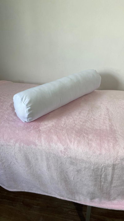 Almohada cilindro de vellón siliconado