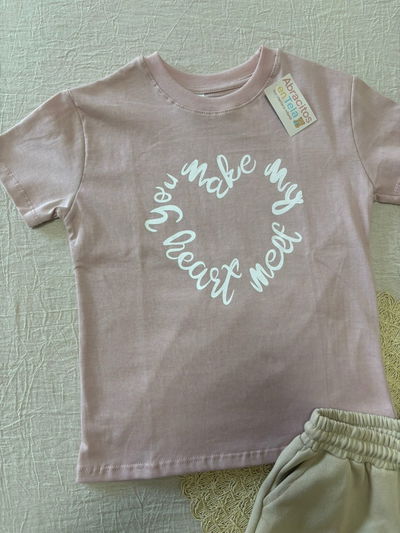 Remera Corazón Letras