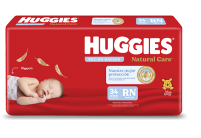 HUGGIES NATURAL CARE RNx34U Hipoalergénico