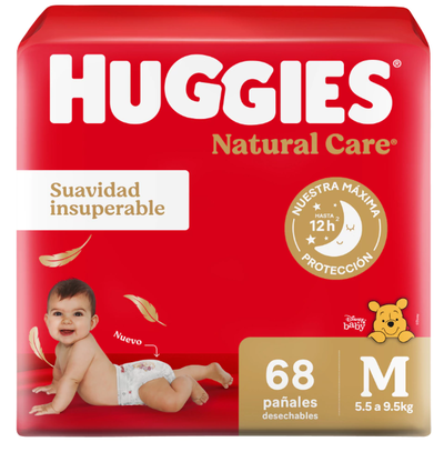 HUGGIES NATURAL CARE Mx68U Hipoalergenico