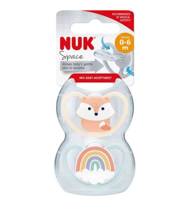 Chupete Nuk Space 0-6m x2
