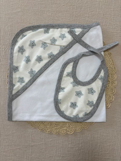 Manta Recibidora de Algodón + Babero