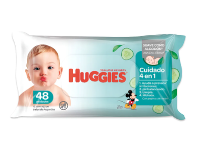 Toallitas Húmedas Huggies 4 En 1 48 u
