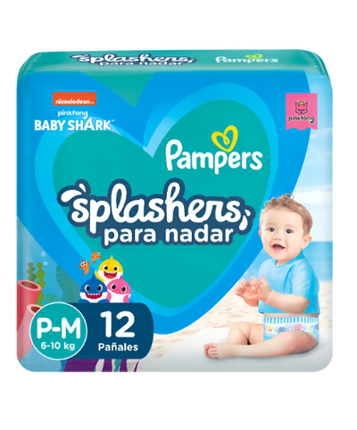 Pampers Splashers para Agua P-Mx12U