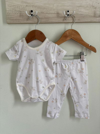 Conjunto Body + Pantalon algodon pima