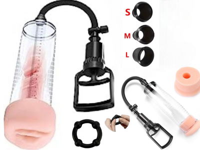 BOMBA PENEANA C/ MASTURBADOR VAGINA CM 