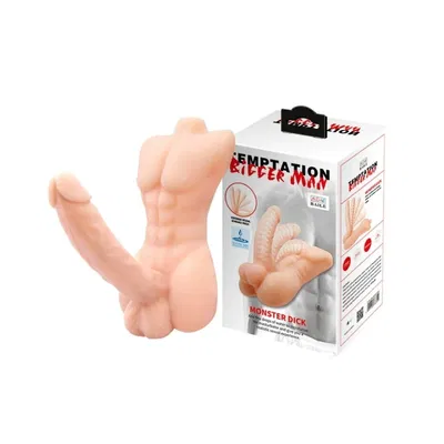 TORSO REALISTA MASTURBADOR  MUÑECO C/ PENE VERTEBRADO 