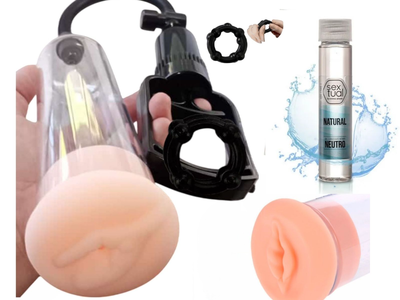 BOMBA PENEANA C/ MASTURBADOR VAGINA CM 