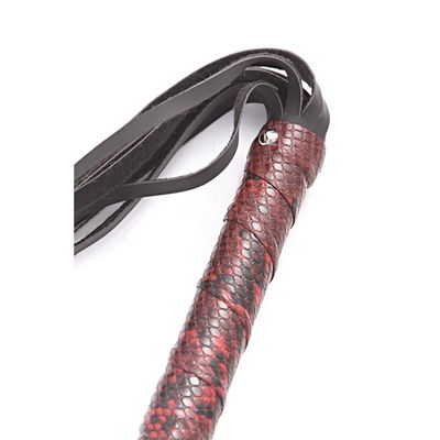 LATIGO ECOCUERO REPTIL ROJO NEGRO 