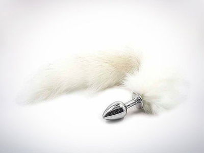 PLUG ANAL METAL CHICO COLA DE ZORRO 