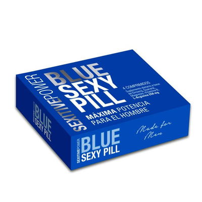 CAPSULAS MASCULINAS BLUE PILL X 4 