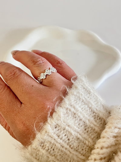 Anillo trébol - talle 18