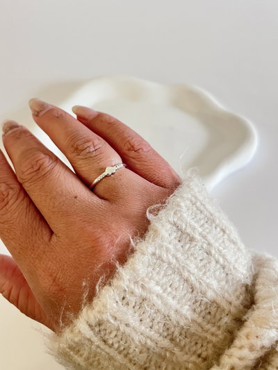 Anillo corazón - talle 18
