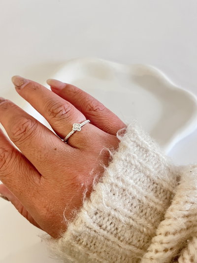 Anillo trébol 1 - talle 18
