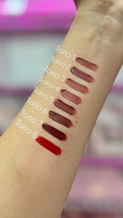 Labial liquido matte all day pink21 x3 $2200