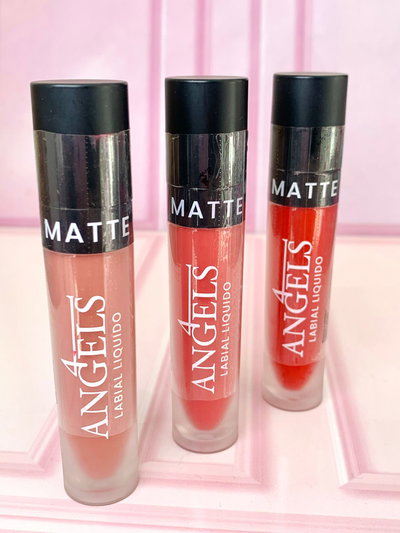 Labial liquido matte 4 Angels x3 $2000 c/u