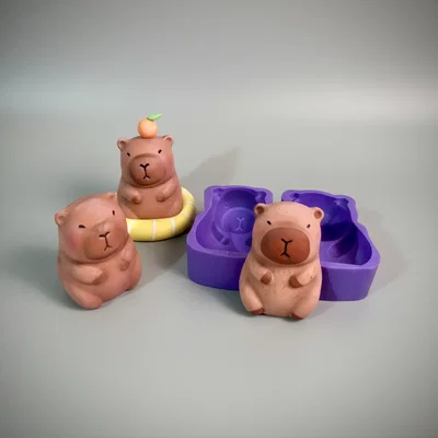 Capibara 3d ° Molde Silicona 270