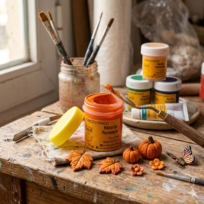 Pigmento Naranja Permanente 15g Mamá Dora