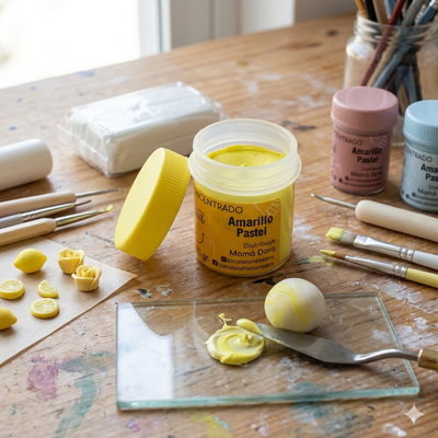Pigmento Amarillo Pastel 15g Mamá Dora