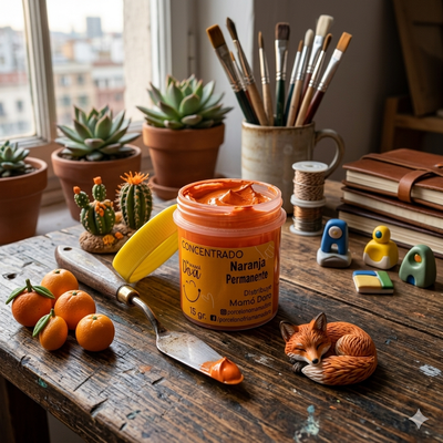 Pigmento Naranja Permanente 15g Mamá Dora
