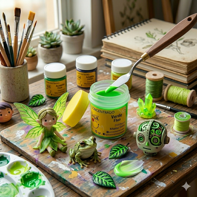Pigmento Verde Fluo 15g Mamá Dora