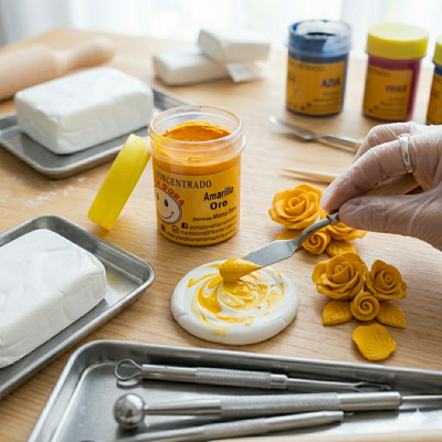 Pigmento Amarillo Oro 15g Mamá Dora