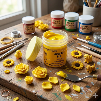 Pigmento Amarillo Sol 15g Mamá Dora