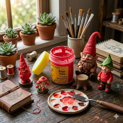 Pigmento Rojo Fluo 15g Mamá Dora