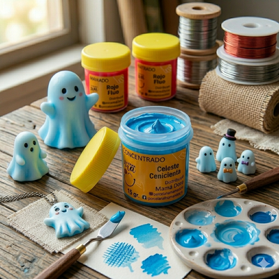 Pigmento Celeste Cenicienta 15g Mamá Dora