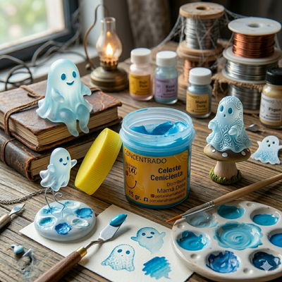 Pigmento Celeste Cenicienta 15g Mamá Dora