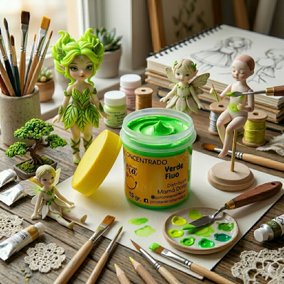 Pigmento Verde Fluo 15g Mamá Dora